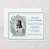 カトリック聖ハートイエス弔慰 サンキューカード (正面/裏面)