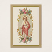 カトリック聖ハートイエス葬儀祈りの言葉カード (正面)