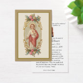 カトリック聖ハートイエス葬儀祈りの言葉カード (デスク)