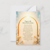 カトリック聖ハートイエズス祈りの言葉カード ノートカード (正面)