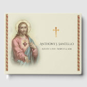 カトリック聖ハートイエズス葬祭記念碑 ゲストブック (正面)