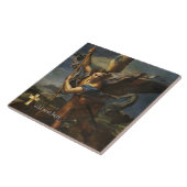 カトリック聖ミカエル大天使の詩を追加 タイル (側面)