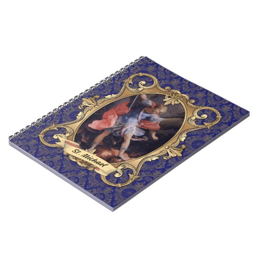 カトリック聖ミカエル大天使エレガントヴィンテージ ノートブック (左側)