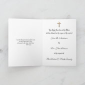 カトリック聖ヨセフイエス悔やみや弔慰ミサ・オファリング カード (内部)