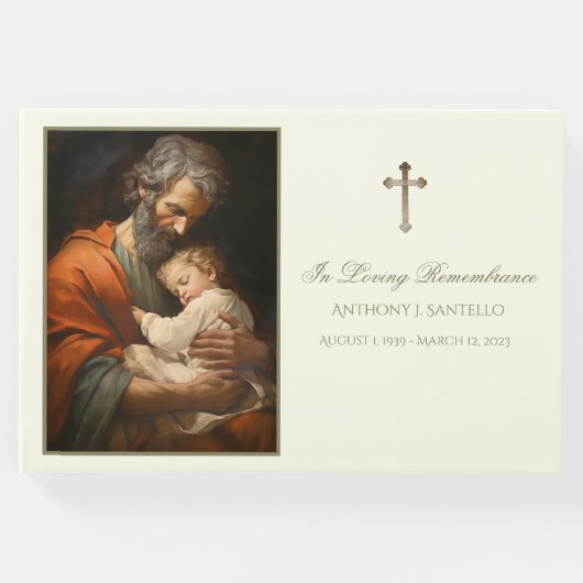 カトリック聖ヨセフ&イエス記念葬儀 ゲストブック (正面)