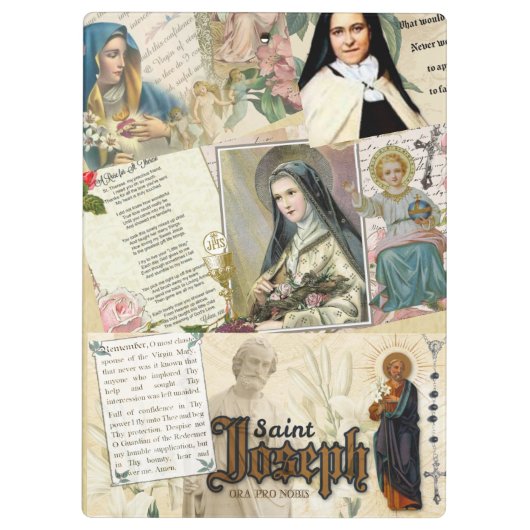 カトリック聖ヨセフ·テレース，ヴァージンマリア，イエス クリップボード