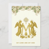 カトリック聖体天使フローラ 招待状 (正面)