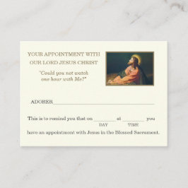 カトリック聖体崇拝イエスアポイントメント 名刺