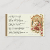 カトリック聖体崇拝イエス祈りの言葉 名刺 (裏面)