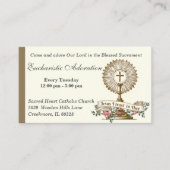 カトリック聖体崇拝イエス祈りの言葉 名刺 (正面)