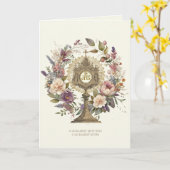 カトリック聖体崇拝モンストランスフローラ カード (黄色い花)