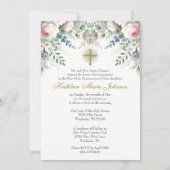 カトリック聖体拝領フローラ聖体 招待状 (裏面)