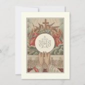 カトリック聖体拝領司会 招待状 (正面)