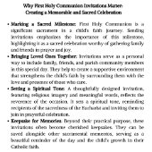 カトリック聖体拝領司会 招待状