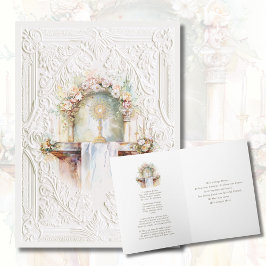 カトリック聖体的水カラー聖なる書物、 経典祈りの言葉 カード