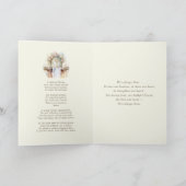 カトリック聖体的水カラー聖なる書物、 経典祈りの言葉 カード (内部)