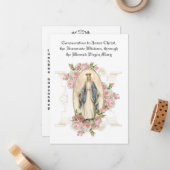 カトリック聖別祈りの言葉イエスヴァージンマリア ノートカード (正面/裏面インサイチュ)