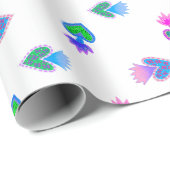 カトリック聖地ハート白 ラッピングペーパー (ロールコーナー)