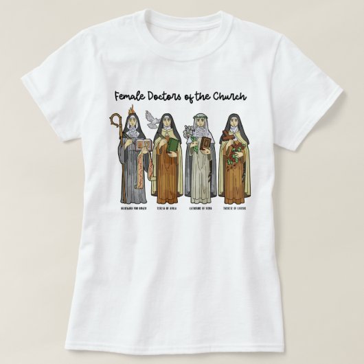 カトリック聖女教会 Tシャツ (デザイン正面)