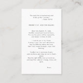 カトリック聖書聖ユダ写真修復祈りの言葉カード 名刺 (裏面)