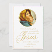 カトリック聖書聖句と写真宗教クリスマス シーズンカード (正面)