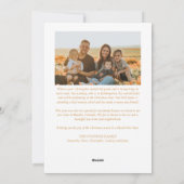 カトリック聖書聖句と写真宗教クリスマス シーズンカード (裏面)