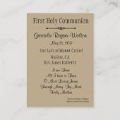 カトリック聖書記憶第1回聖餐式 名刺 (裏面)