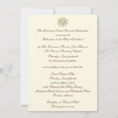 カトリック聖職者任命の招待状（神父への奉献） 招待状 (裏面)