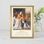 カトリック聖職者任命の招待状 神聖な司祭職への任命 招待状 (スタンド正面)