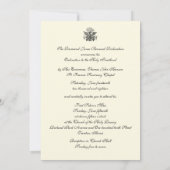 カトリック聖職者任命の招待状 神聖な司祭職への任命 招待状 (裏面)