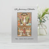 カトリック聖職者就任記念招待状 招待状 (スタンド正面)