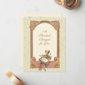 カトリック聖職者 精神的な花束 聖なるカード ノートカード (正面/裏面インサイチュ)