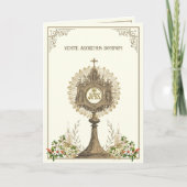 カトリック聖降誕祭ポインセチアフローラ シーズンカード (正面)