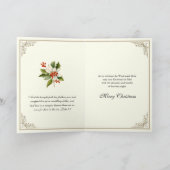 カトリック聖降誕祭ポインセチアフローラ シーズンカード (内部)