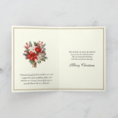 カトリック聖降誕祭ポインセチアフローラ シーズンカード (内部)