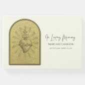 カトリック聖霊ハート葬祭記念碑 ゲストブック (正面)