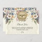 カトリック聖霊確認フローラありがとう サンキューカード (正面/裏面)