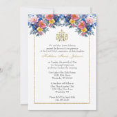 カトリック聖餐式エレガントフローラ 招待状 (裏面)