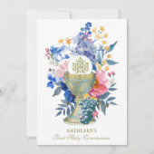 カトリック聖餐式サマーフローラ 招待状 (正面)