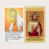カトリック聖餐式祈りの言葉折り畳みカード (外部フラット)