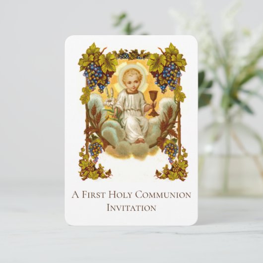 カトリック聖餐式第1回聖餐式招待状 招待状 (スタンド正面)