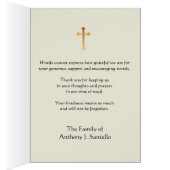カトリック葬儀お悔やみ聖カード ありがとう (内側 (右))