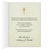 カトリック葬儀のお悔やみ聖カード ありがとう (内側 (右))