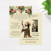 カトリック葬儀イエスフローラヴィンテージ祈りの言葉 (デスク)