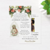 カトリック葬儀イエスフローラヴィンテージ祈りの言葉 (デスク)