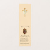 カトリック葬儀グアダルーペ祈りの言葉神聖カード 名刺 (内部フラット)