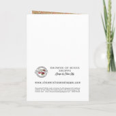 カトリック葬儀サンキューイエス祈りの言葉カード カード (裏面)