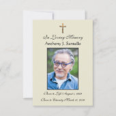 カトリック葬儀サービスイエス祈りの言葉カード 案内状 (正面)