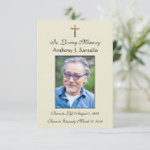 カトリック葬儀サービスイエス祈りの言葉カード 案内状 (スタンド正面)