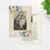 カトリック葬儀フローラ祈りの言葉記念カード (デスク)